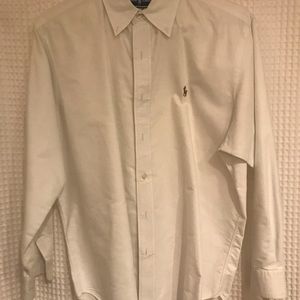 Men’s Polo Ralph Laurent white button down shirt